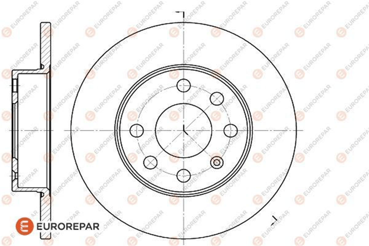 EUROREPAR 1618876680 - Fren Diski Ön - Opel Corsa C
