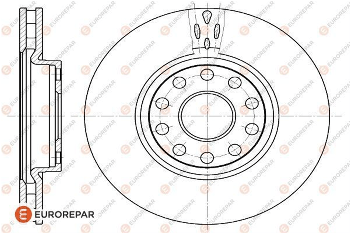 EUROREPAR 1618882580 - Fren Diski Ön - Fiat Alfa 166