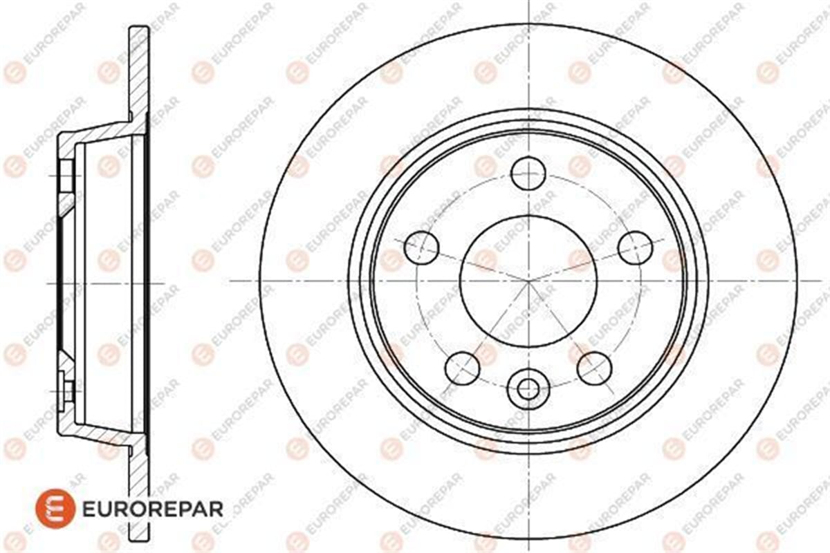 EUROREPAR 1618883480 - Fren Diski Arka - Ford Galaxy Sharan Alhambra