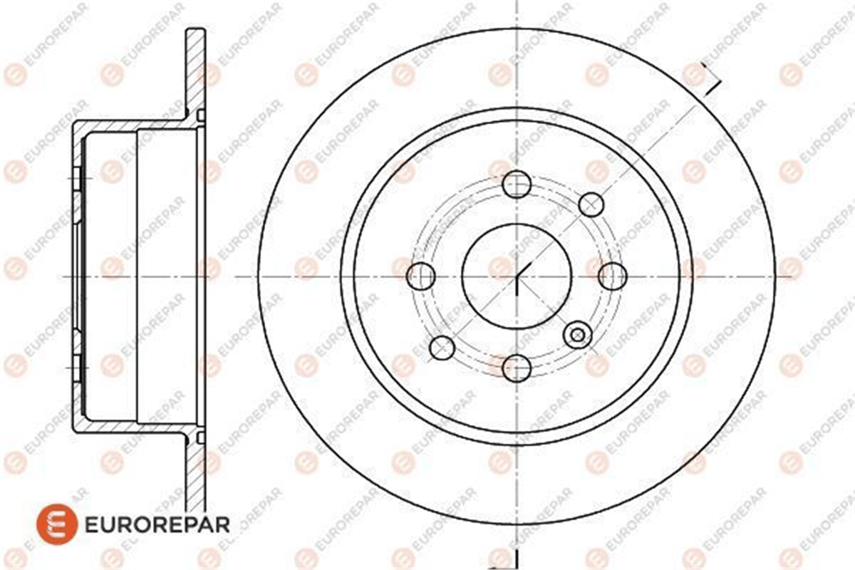 EUROREPAR 1618888880 - Disk Ayna Arka - Opel Vectra B