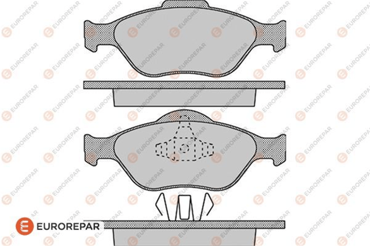 EUROREPAR 1623052880 - Fren Balatasi Ön - Ford Fiesta Fusion Mazda 121 Ii