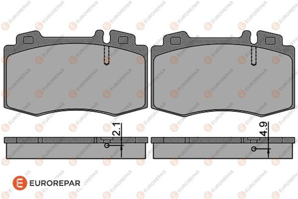 EUROREPAR 1623059380 - Fren Balatasi Ön - Mercedes W203-211-219-220