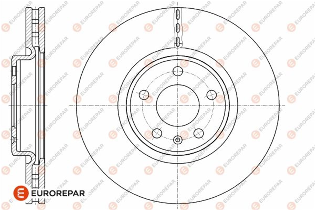 EUROREPAR 1642749880 - Fren Diski Ön - Vw A4-a5-a6-a7-q5