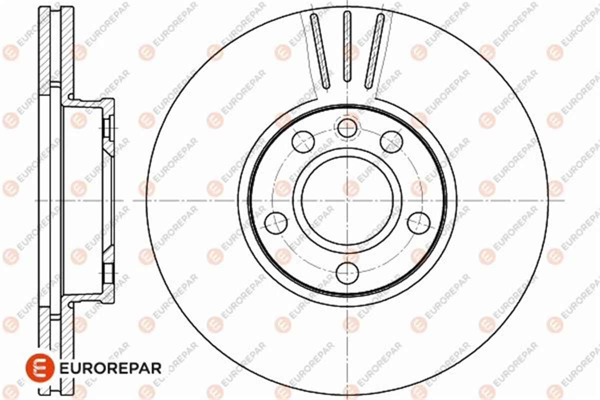 EUROREPAR 1642750380 - Fren Diski Ön - Vw Sharan-alhambra-galaxy