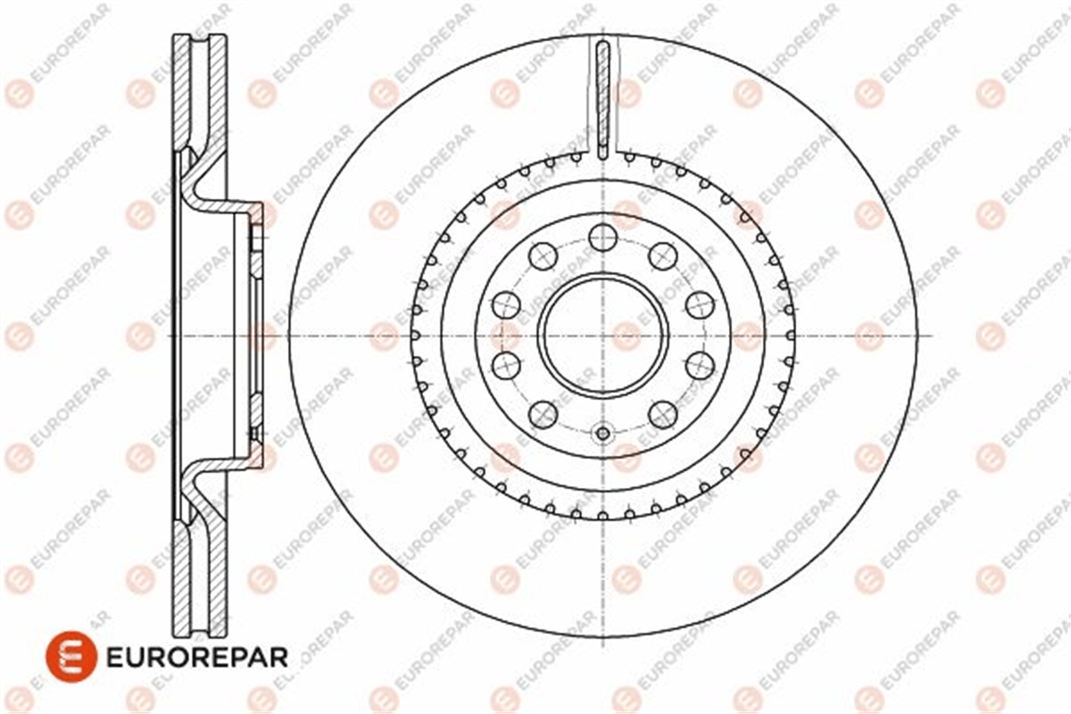 EUROREPAR 1642750880 - Fren Diski Ön - Vw Golf6