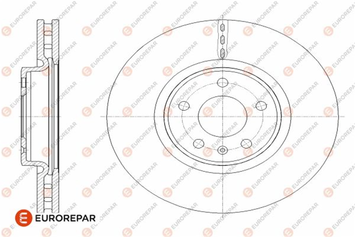 EUROREPAR 1642754180 - Fren Diski Ön - Vw A4-a5-a6-a7-q5