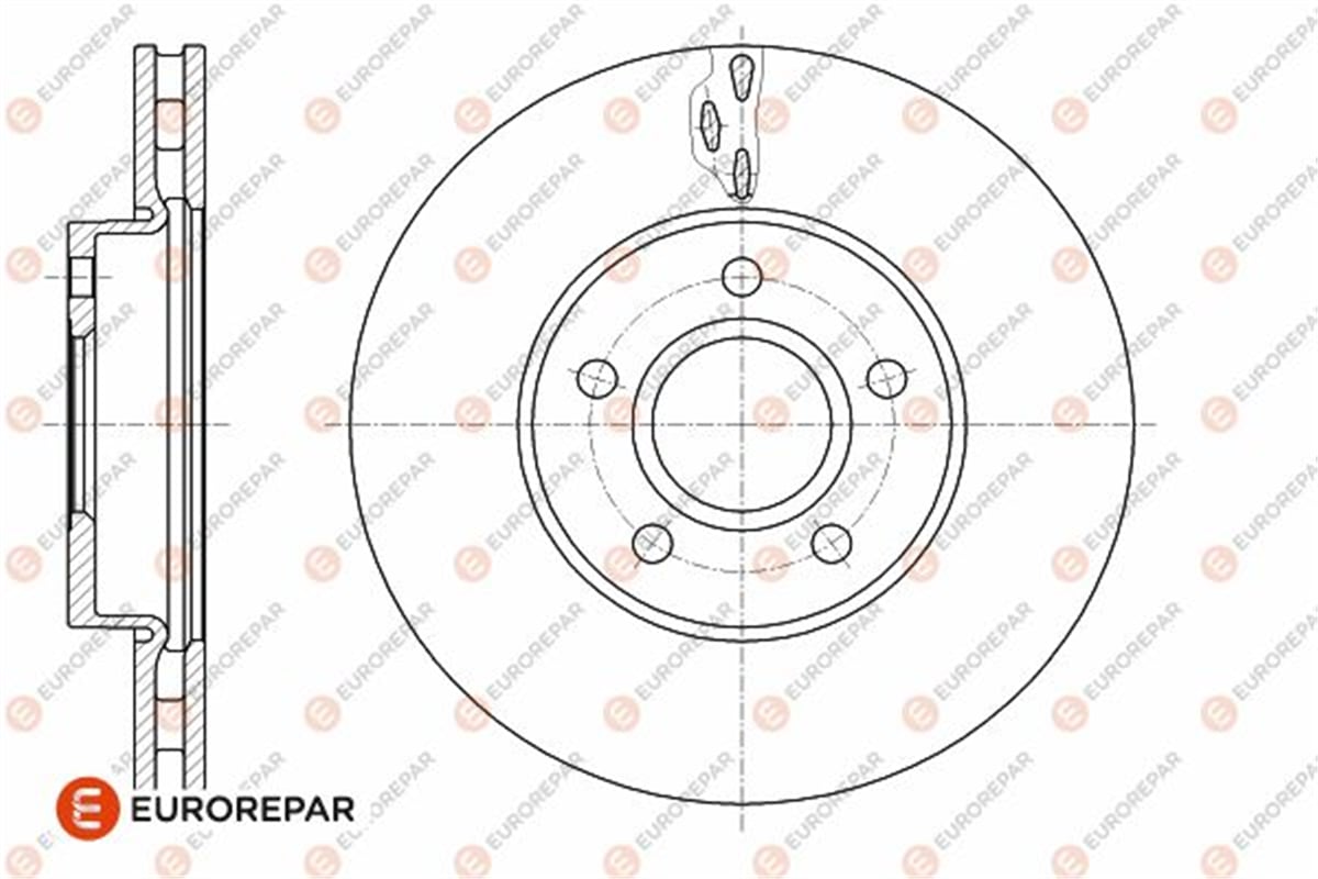 EUROREPAR 1642754280 - Fren Diski Ön - Ford Focus/ C-max