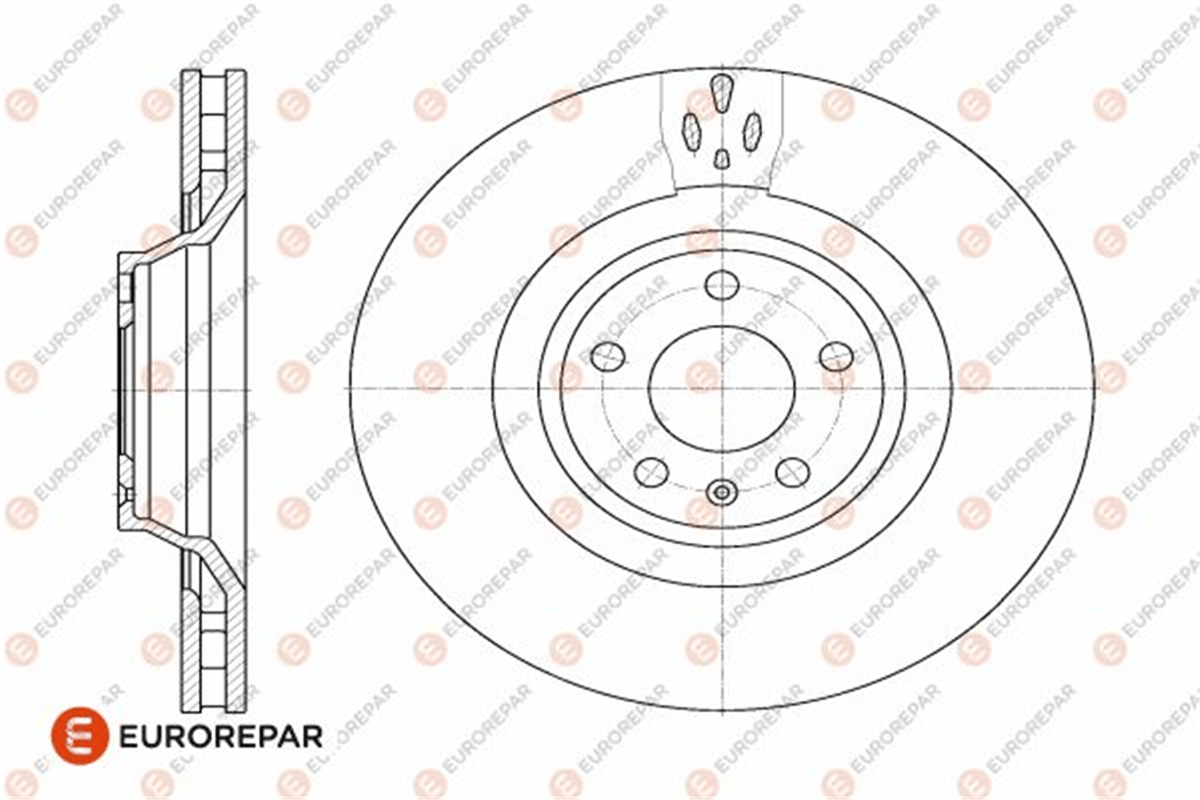 EUROREPAR 1642756180 - Fren Diski Ön - Vw A6