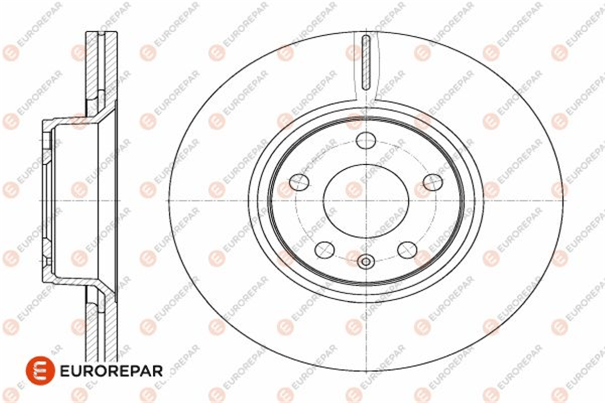 EUROREPAR 1642756280 - Fren Diski Ön - Vw A6-a8