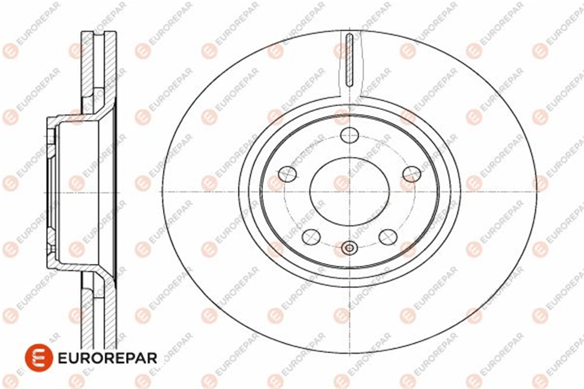 EUROREPAR 1642756380 - Fren Diski Ön - Vw A6-a8
