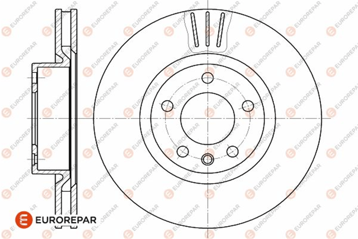 EUROREPAR 1642757880 - Disk Ayna Ön - Opel Omega A