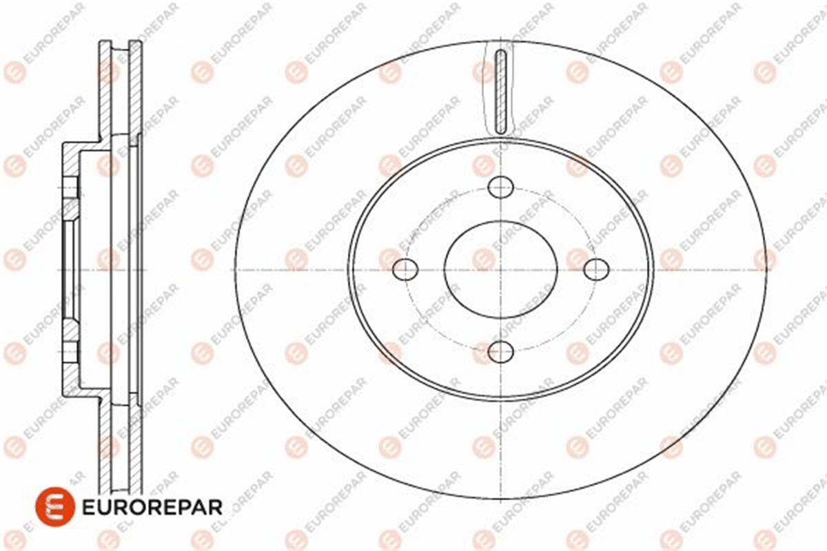 EUROREPAR 1642764480 - Fren Diski Ön - Ford Focus St170