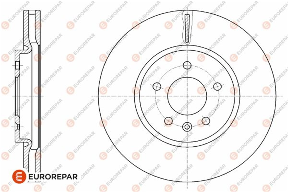 EUROREPAR 1642764880 - Fren Diski Ön - Opel Astra J Zafira C Cascada