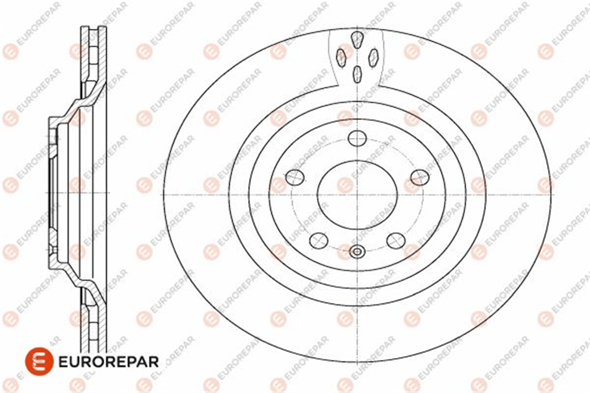 EUROREPAR 1642770580 - Fren Diski Arka - Vw A6
