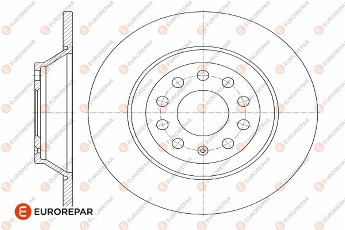 EUROREPAR 1642770680 - Fren Diski Arka - Vw A6