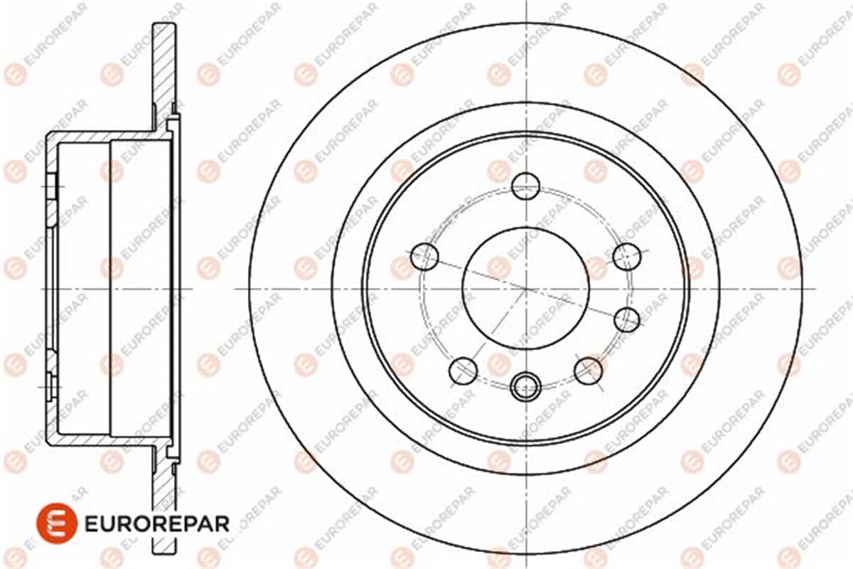 EUROREPAR 1642771480 - Disk Ayna Arka - Opel Omega B