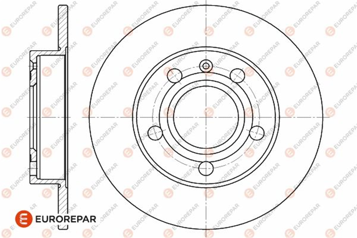 EUROREPAR 1642771680 - Fren Diski Arka - Vw A4
