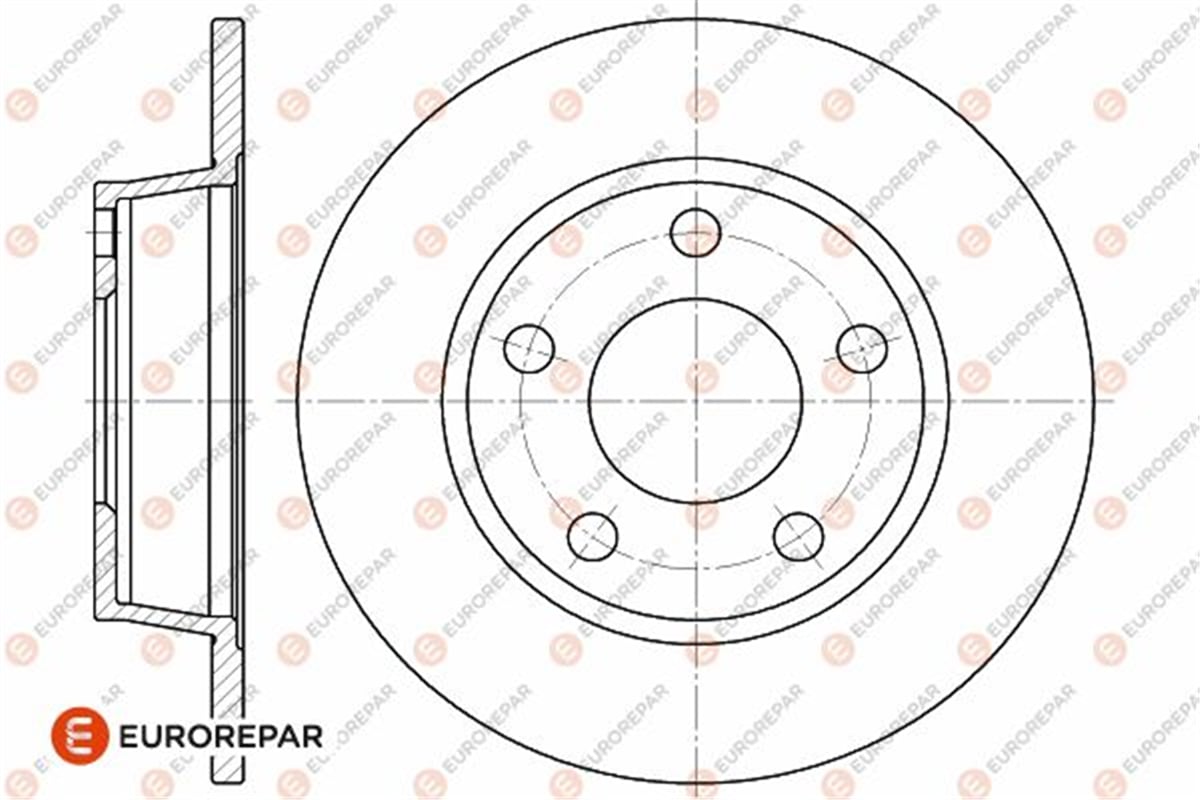 EUROREPAR 1642776180 - Fren Diski Arka - Vw A6