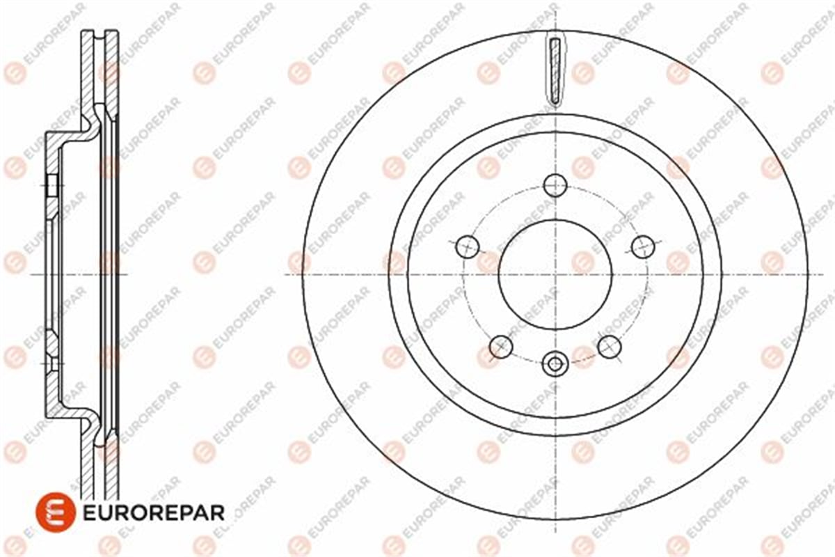 EUROREPAR 1642776780 - Fren Diski Arka - Opel Astra J Zafira C Cascada