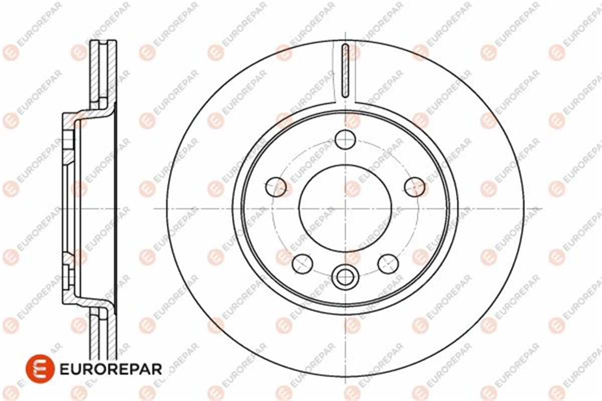 EUROREPAR 1642776980 - Fren Diski Arka - Vw T5-t6