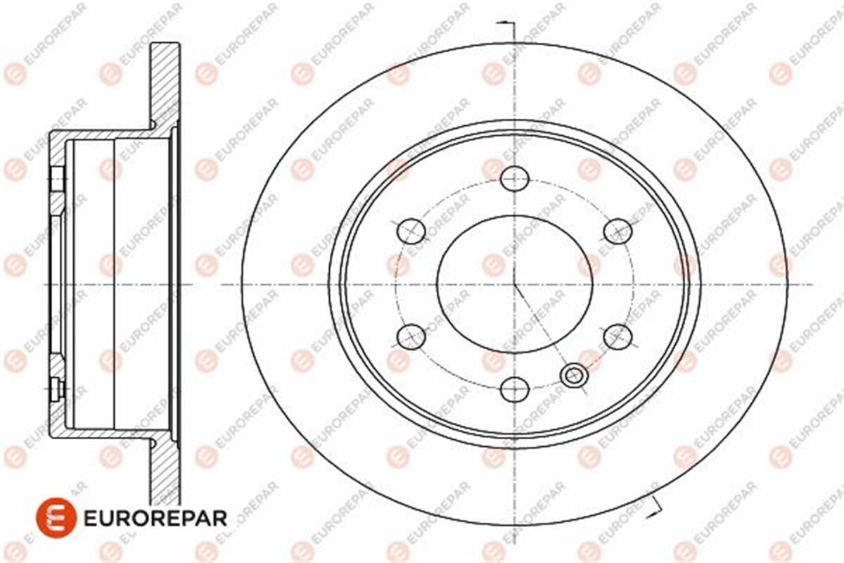 EUROREPAR 1642777180 - Fren Diski Arka - Vw Crafter-sprinter