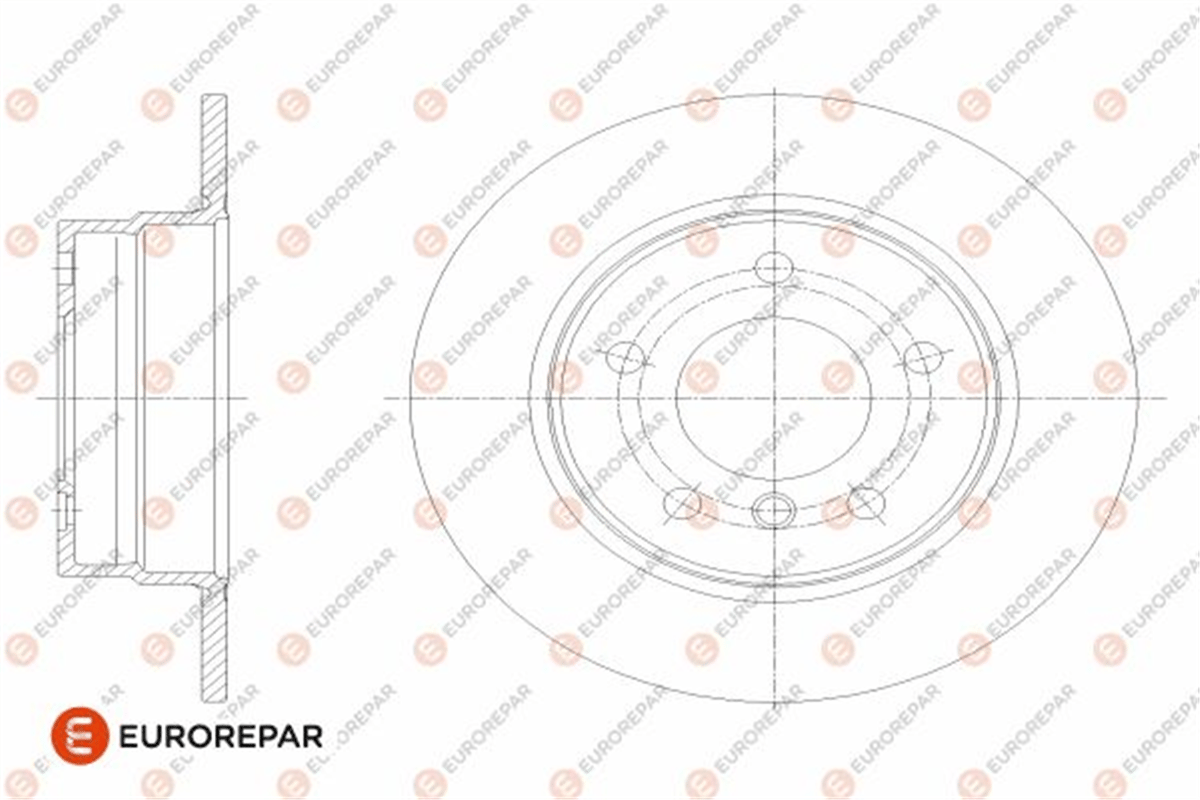 EUROREPAR 1642777380 - Fren Diski Arka - Bmw E81-e87