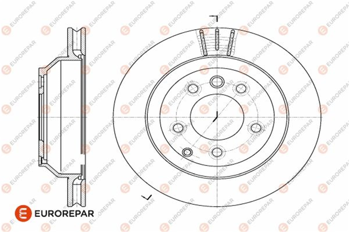 EUROREPAR 1642778480 - Fren Diski Arka - Vw Touareg-q7-cayenne