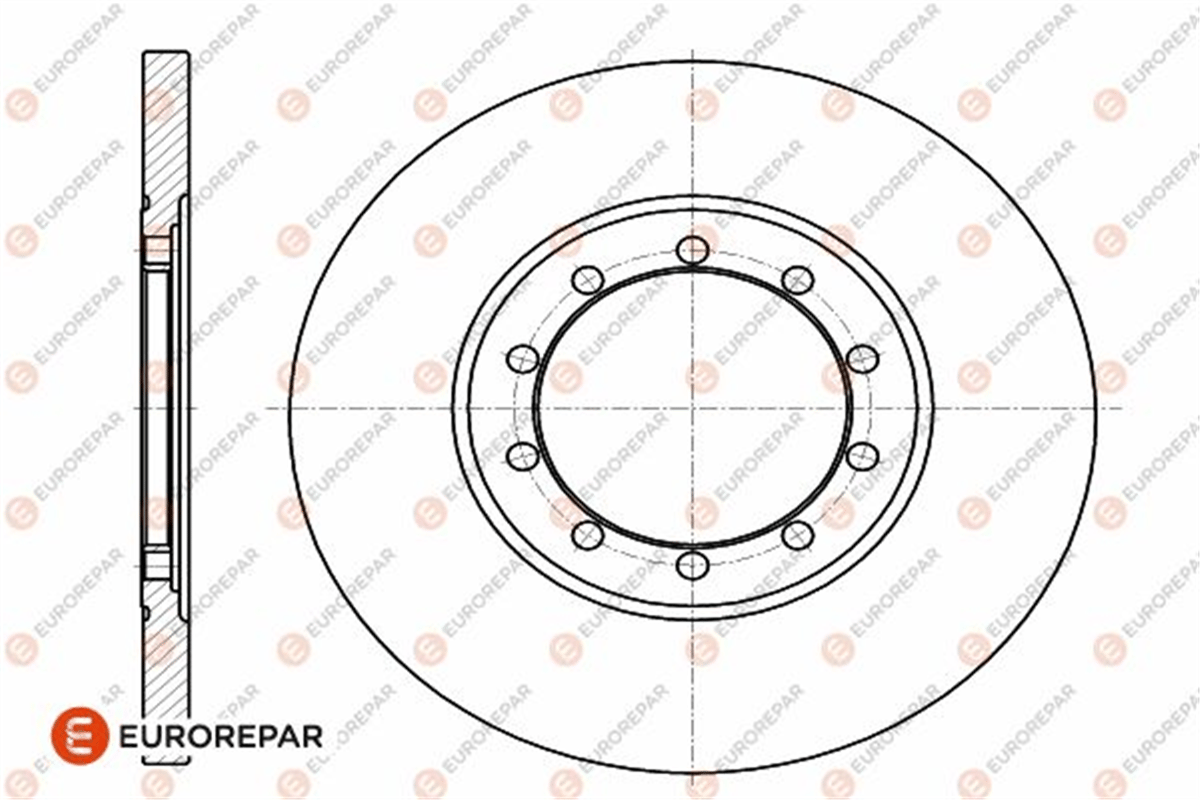 EUROREPAR 1642779580 - Fren Diski Arka - Ford Transit V-347