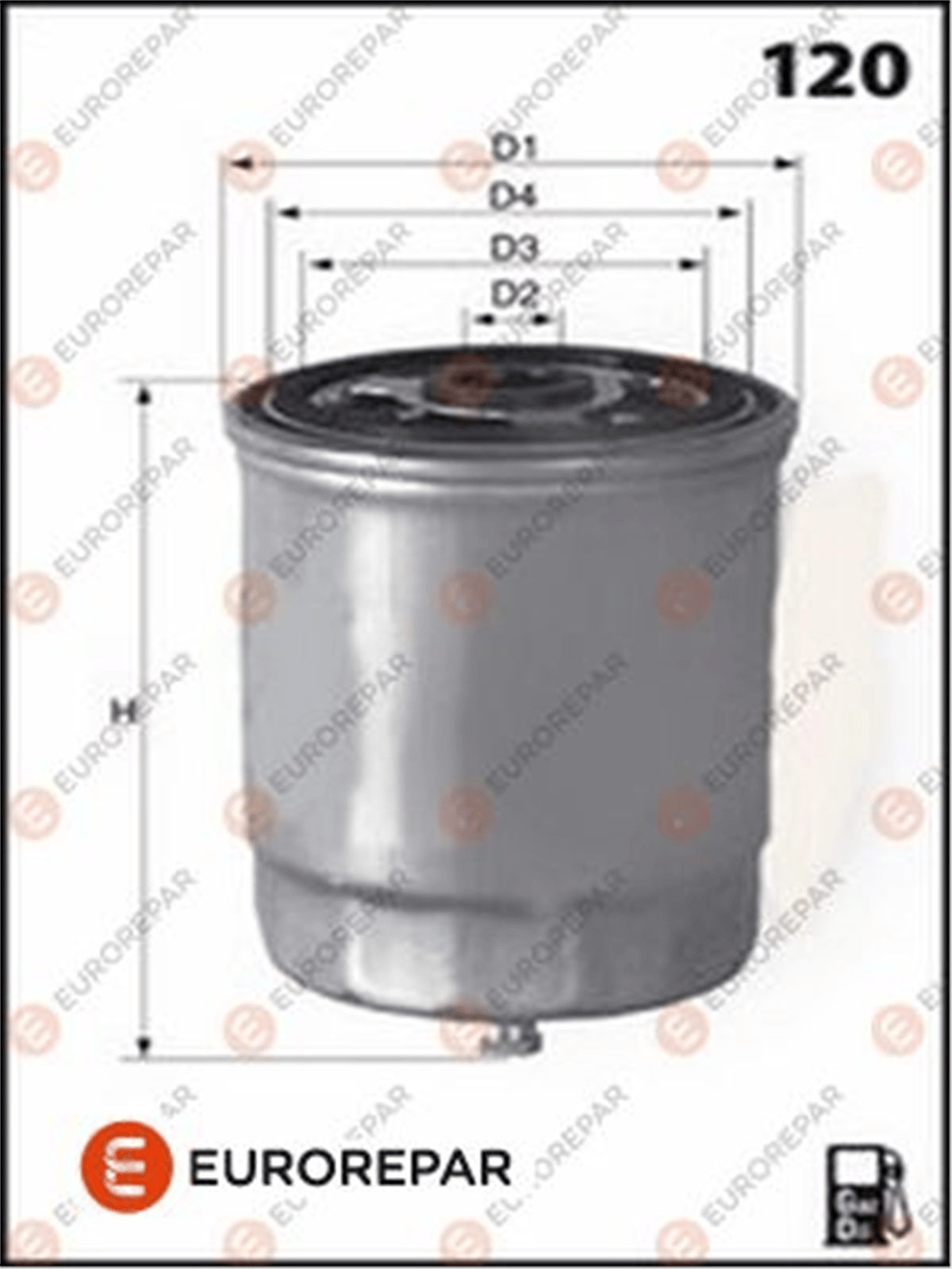 EUROREPAR 1643625880 - Yakit Filtresi - Kore Accent Era/matrix/i30/ix35/ix55/santafe/ceed/rio/sorento/sportage