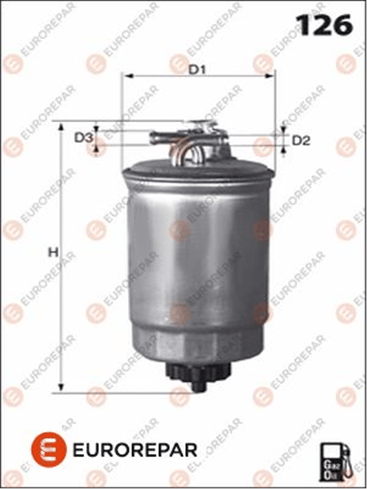 EUROREPAR 1643626680 - Yakit Filtresi - Vw A6