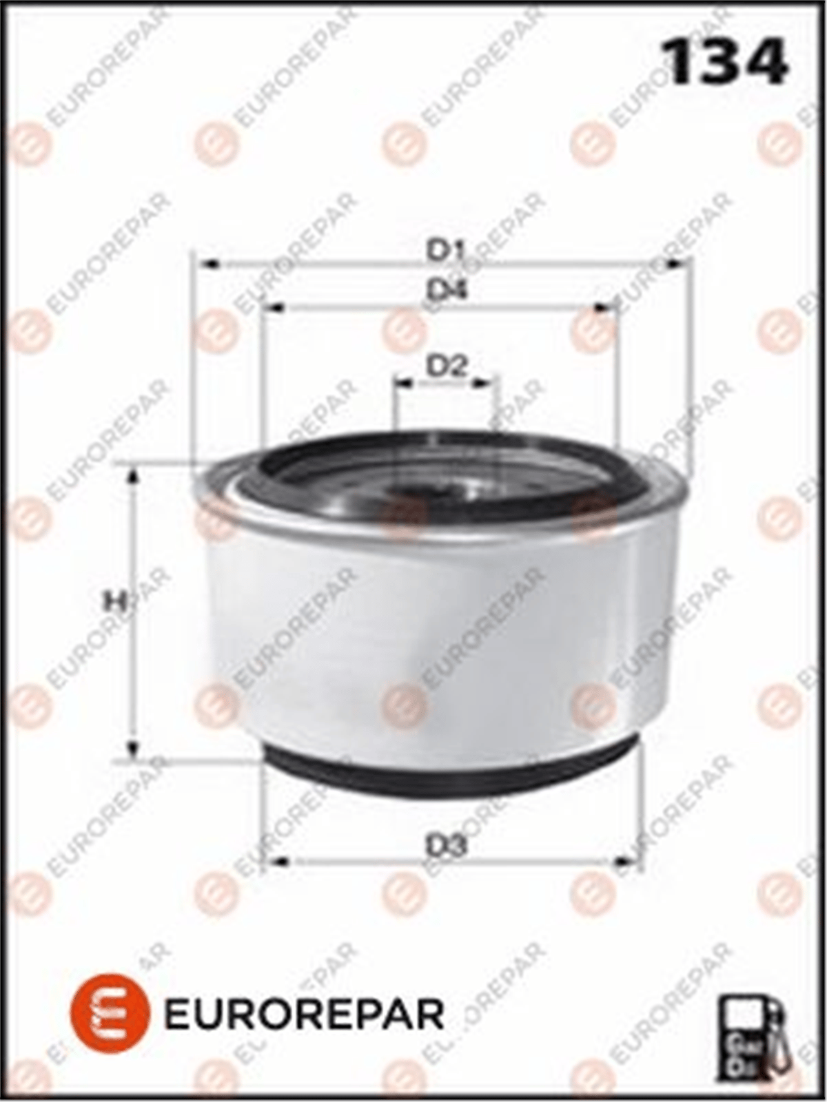EUROREPAR 1643629580 - Yakit Filtresi - Fiat 