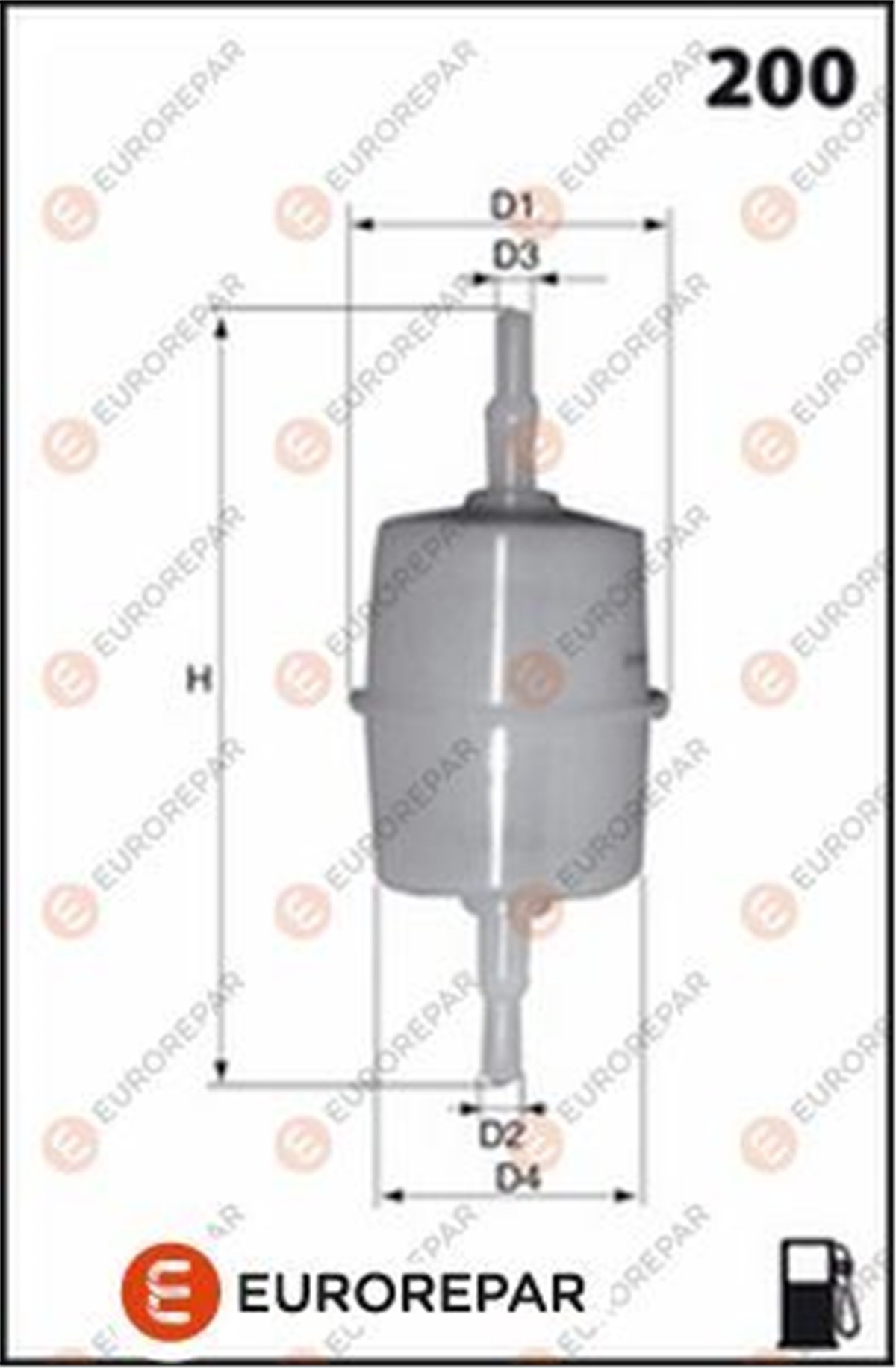 EUROREPAR 1667443480 - Yakit Filtresi - Psa 