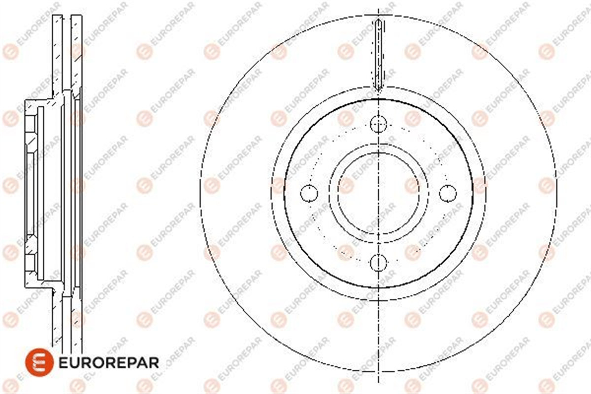 EUROREPAR 1667850280 - Fren Diski Ön - Ford Courier/b-max/fiesta