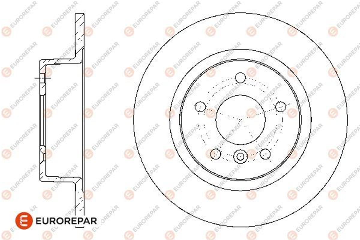 EUROREPAR 1667852580 - Fren Diski Arka - Bmw Land Rover Range Rover-discovery Ii-iii
