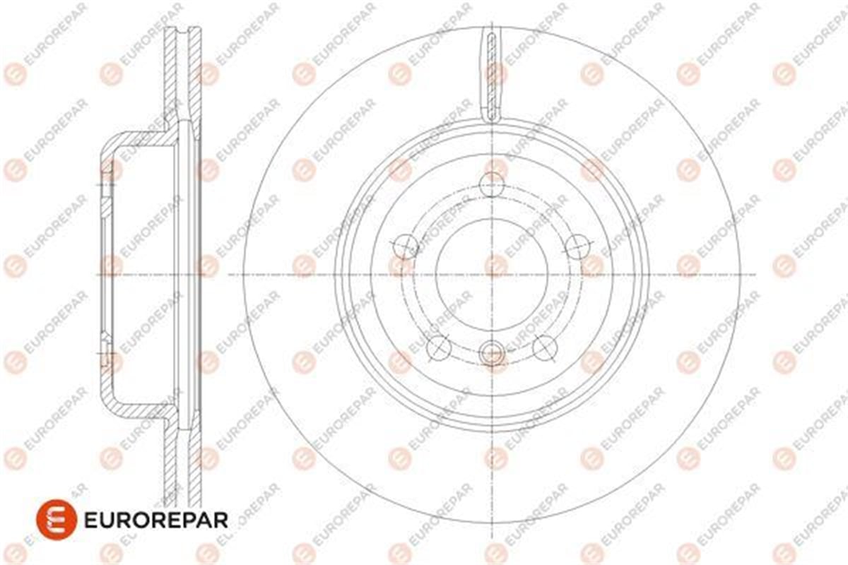 EUROREPAR 1667863880 - Fren Diski Ön - Bmw F10-f10 Flci-f11-f11 Lci-f18-f18 Lci