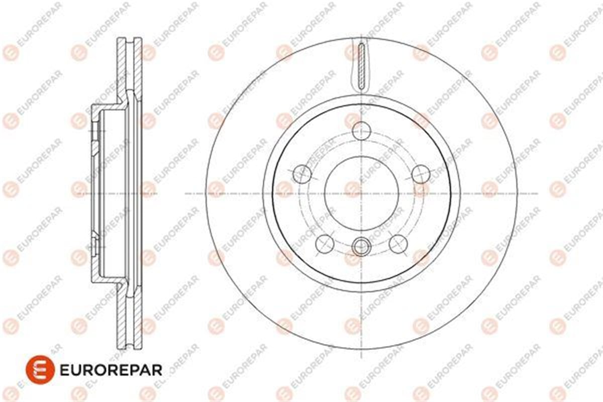 EUROREPAR 1667864180 - Fren Diski Ön - Bmw 2f45-f46-mini F54-f55-f56-f57