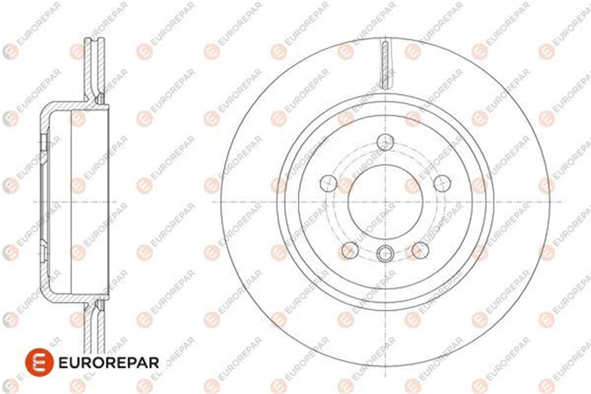 EUROREPAR 1667865880 - Fren Diski Arka - Bmw F10-f10 Flci-f11-f11 Lci-f18-f18 Lci