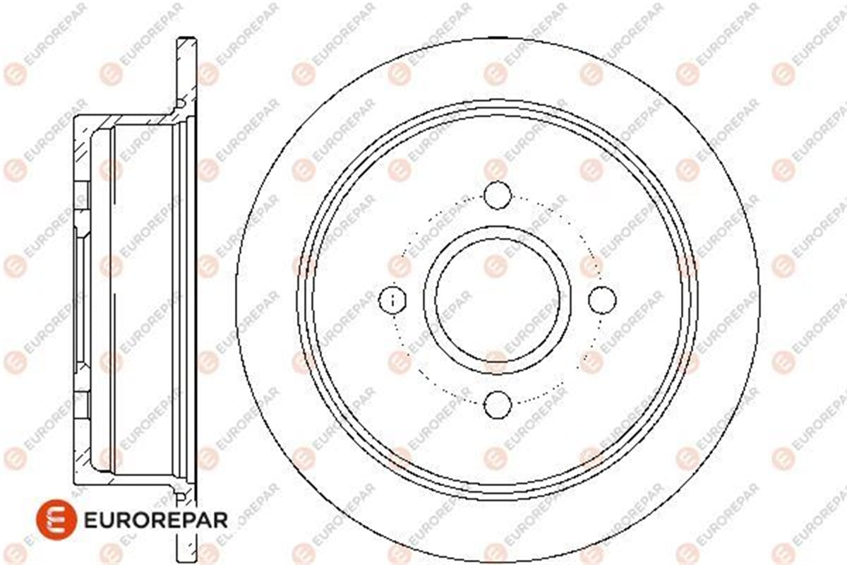 EUROREPAR 1667866980 - Fren Diski Arka - Ford Escort