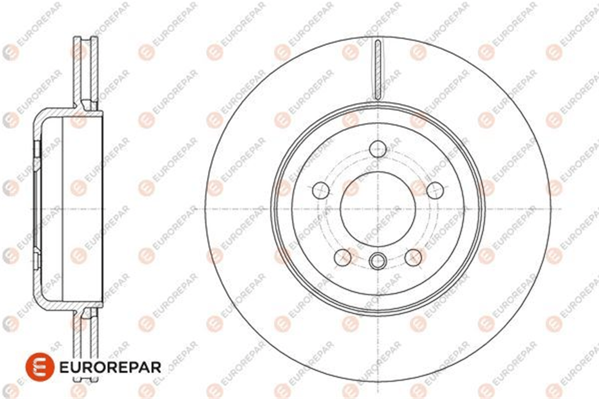 EUROREPAR 1676010080 - Fren Diski Arka - Bmw F06-f07-f10-f11-f12-f13-f01-f02