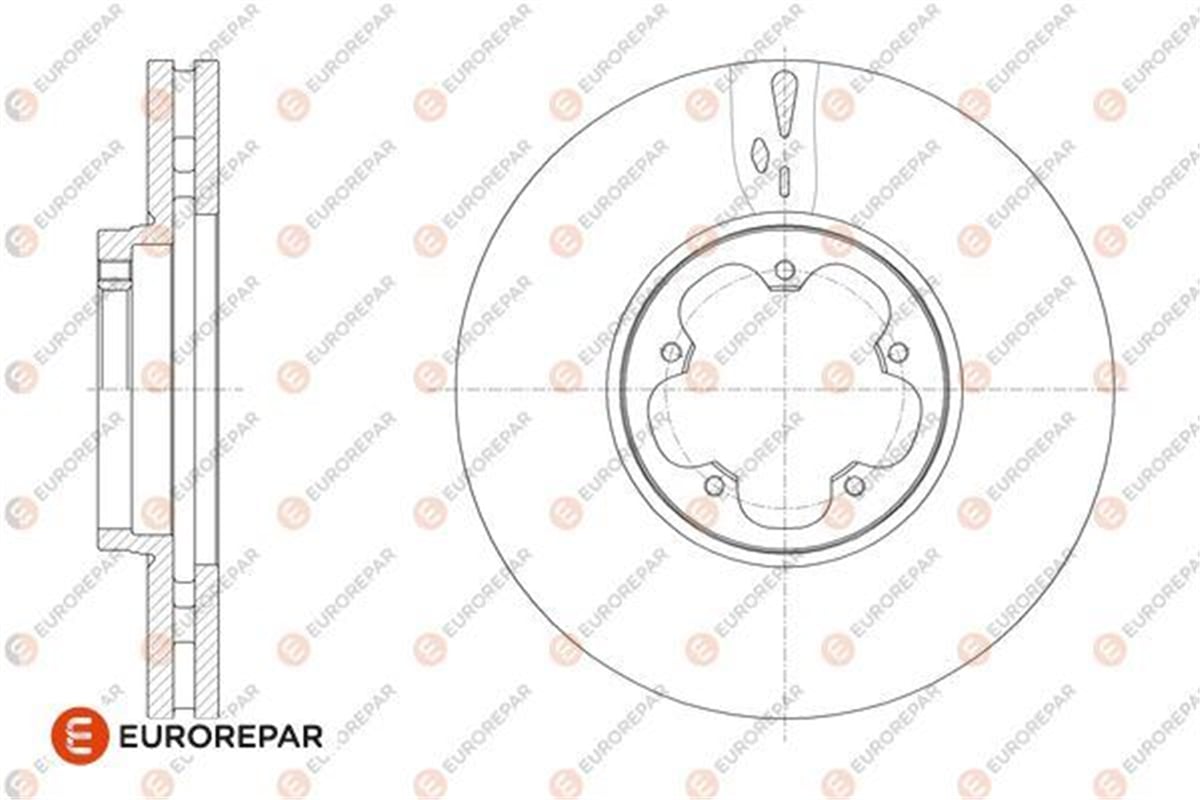 EUROREPAR 1676010580 - Fren Diski Ön - Ford Transit V-363 V-362