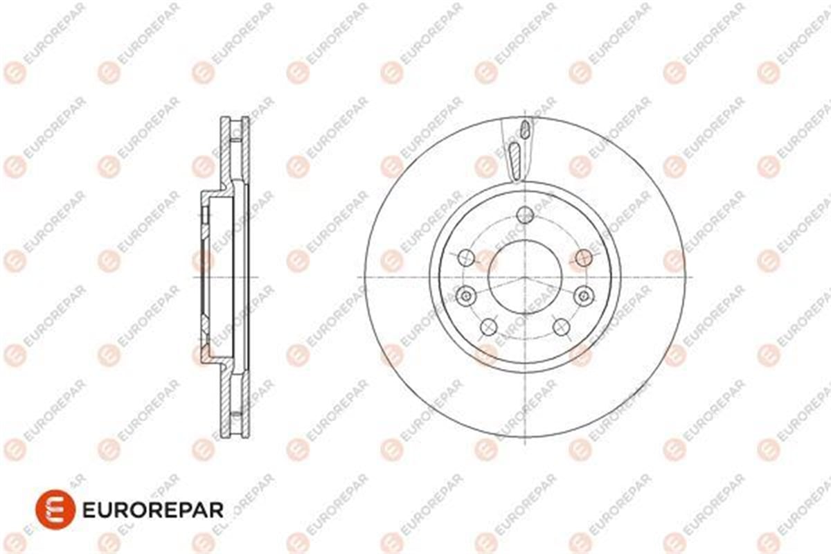 EUROREPAR 1676011180 - Fren Diski Ön - Psa Megane Iv / Talisman / Captur / Qashqai