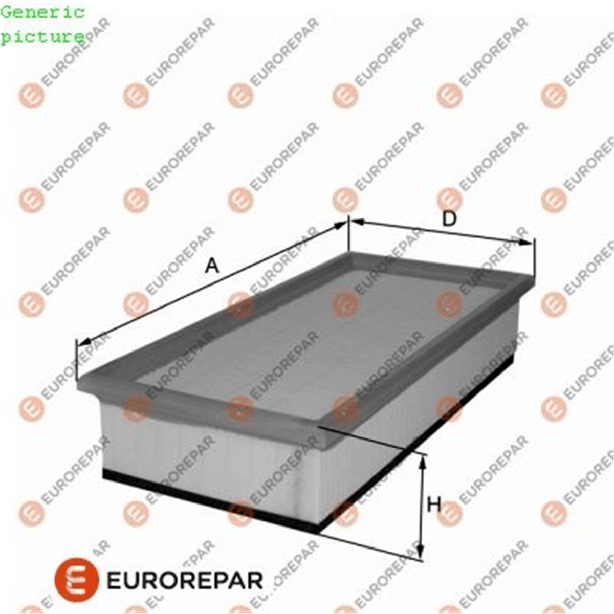 EUROREPAR 1680329380 - Hava Filtresi - Psa 
