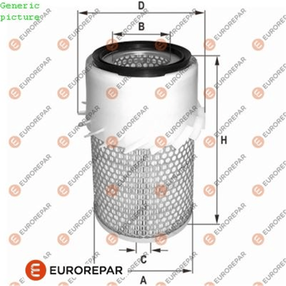 EUROREPAR 1680332580 - Hava Filtresi - Kore H100 / L300