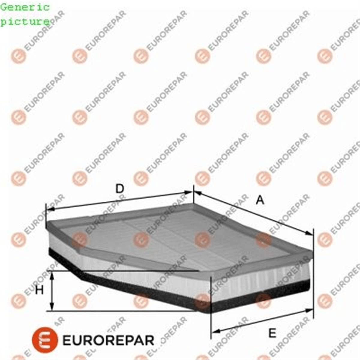 EUROREPAR 1680333580 - Hava Filtresi - Bmw E81-e82-e87-e88-e90-e91-e92-e93-x1 E84