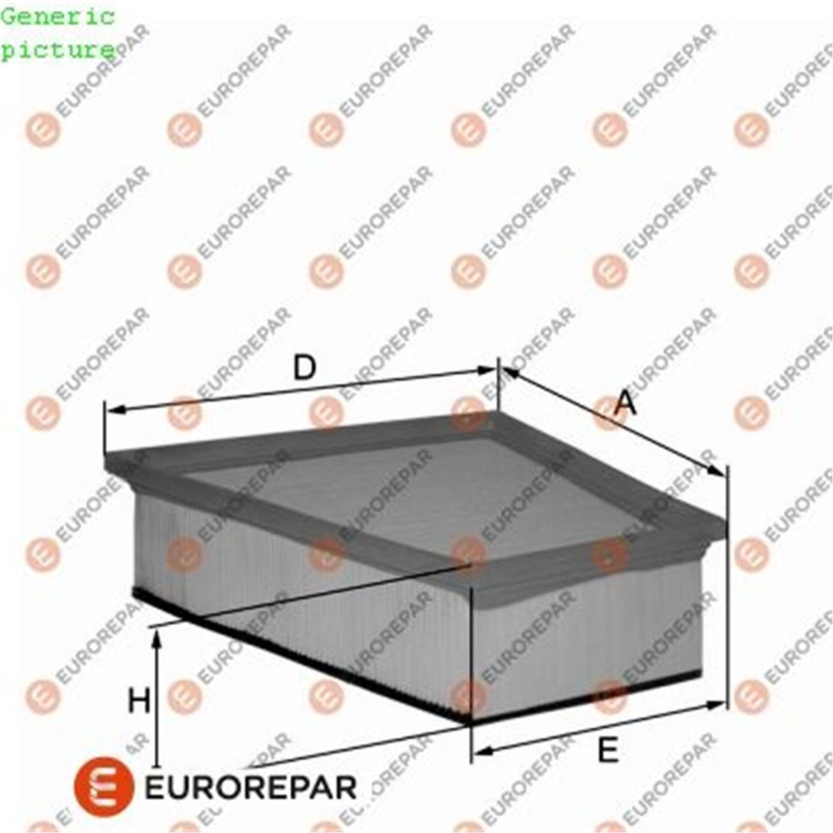 EUROREPAR 1680343080 - Hava Fitresi - Renault Megan-ii/fluence/kango-ii