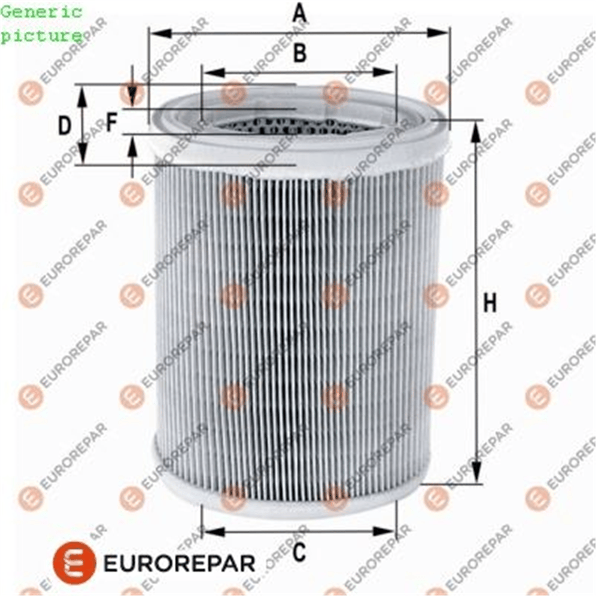 EUROREPAR 1680345480 - Hava Filtresi - Psa Saxo
