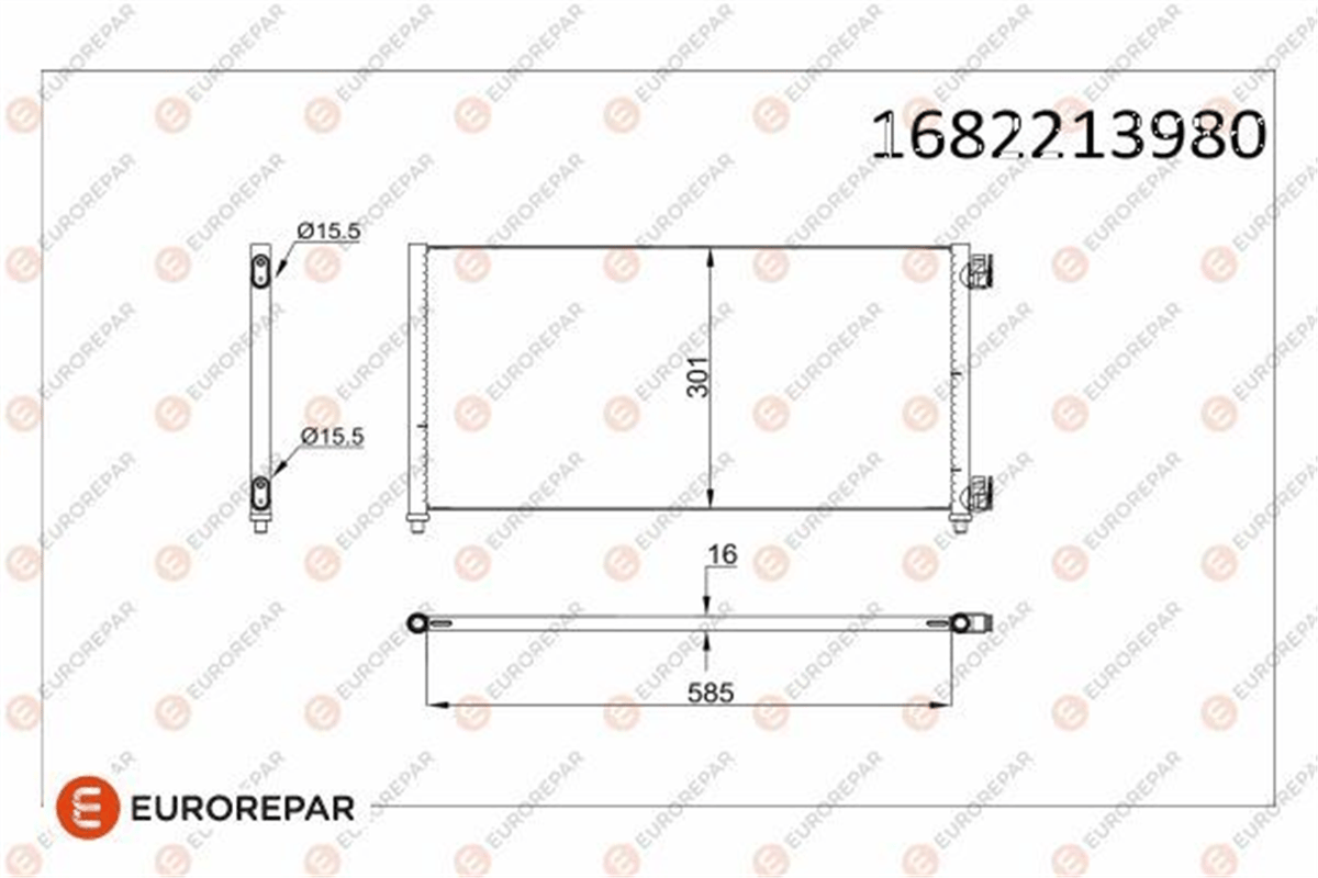 EUROREPAR 1682213880 - Radyator - Japon 