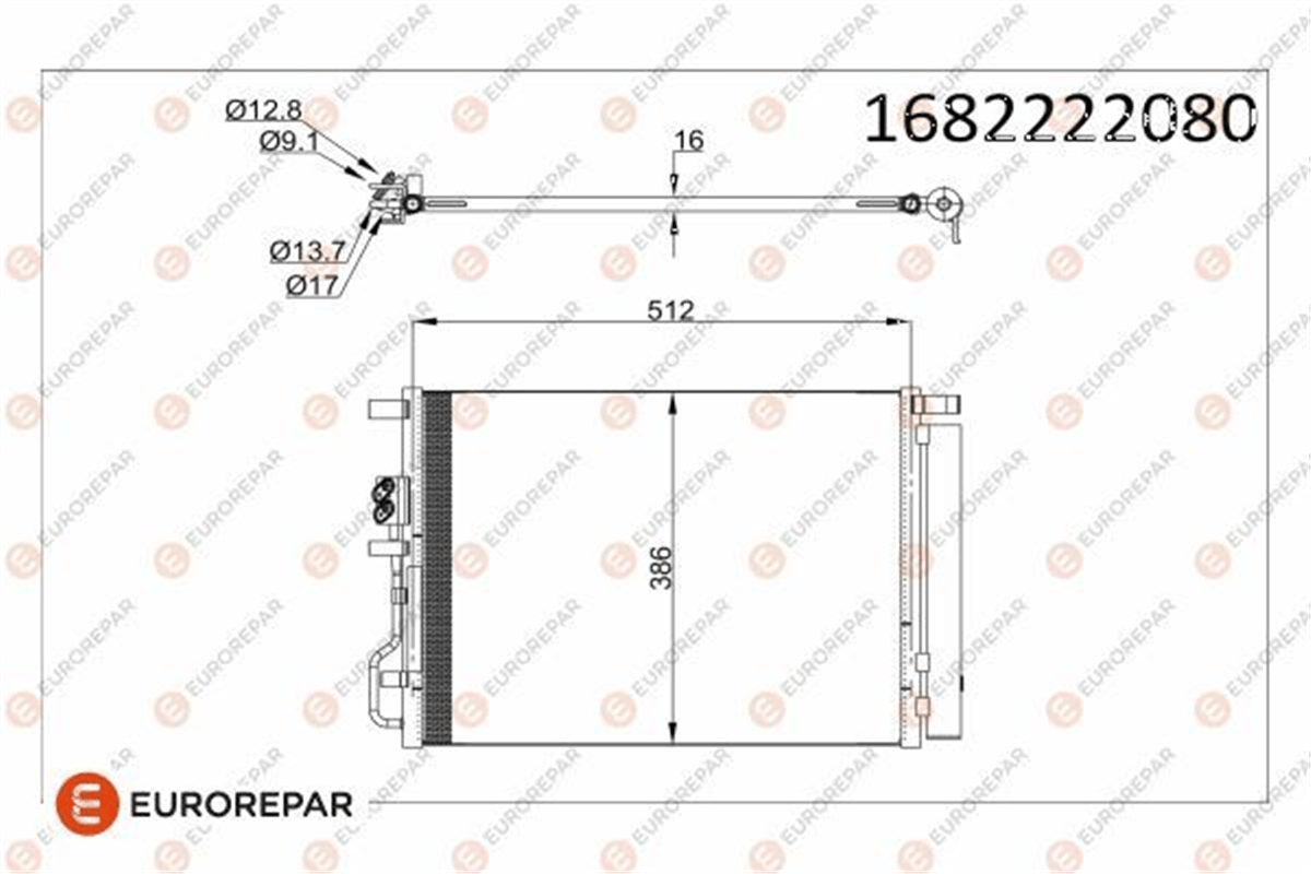 EUROREPAR 1682222080 - Radyator - Japon 