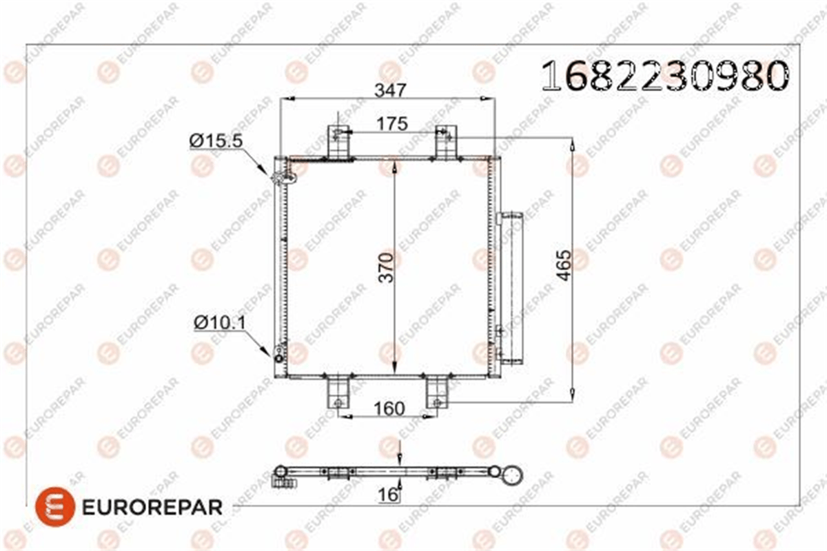 EUROREPAR 1682230980 - Radyator - Japon 