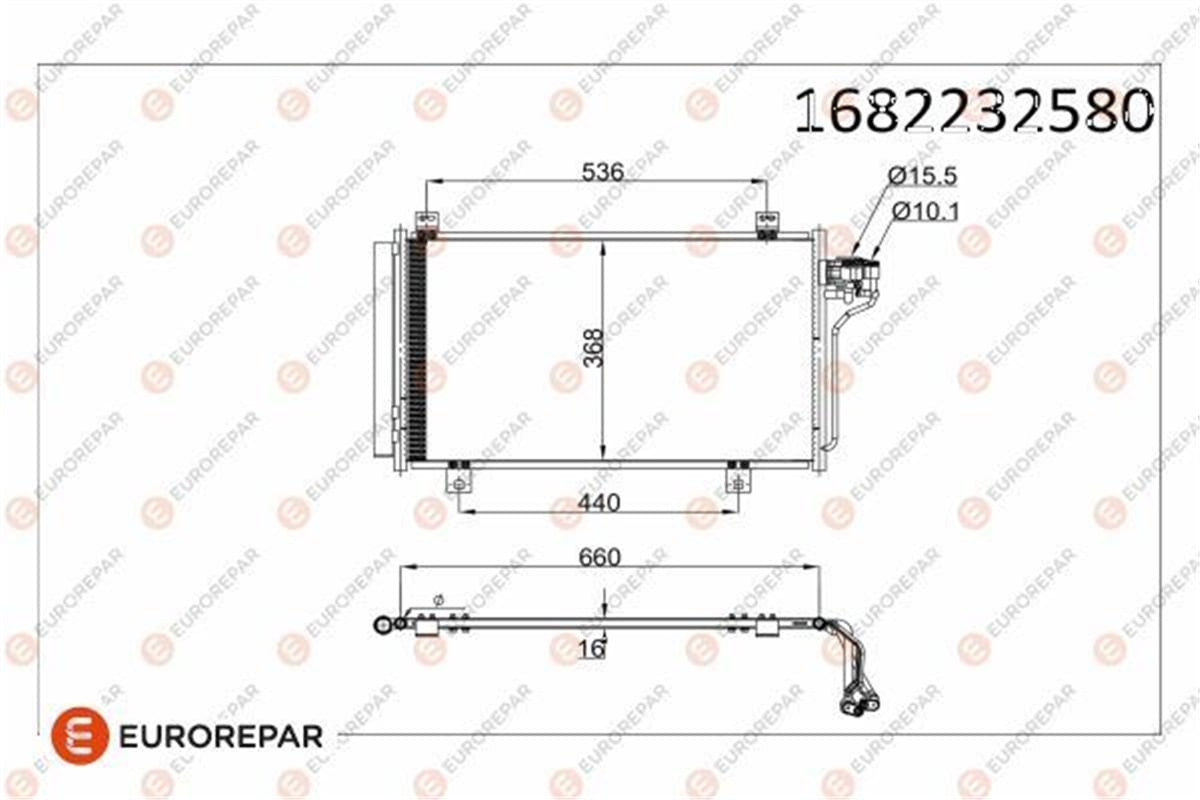 EUROREPAR 1682232580 - Radyator - Japon 